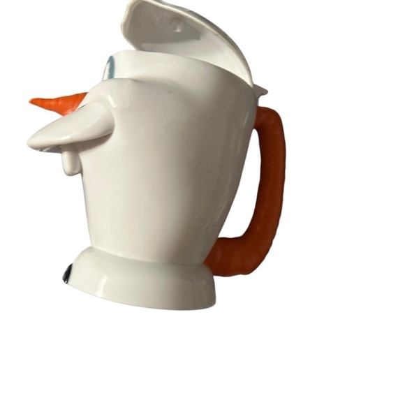 Charming Snowman Bird Feeder - White and Orange - Picture 3 of 5